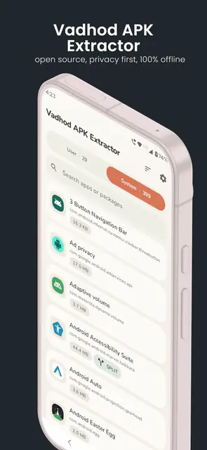 Screenshot 1 von Vadhod APK Extractor
