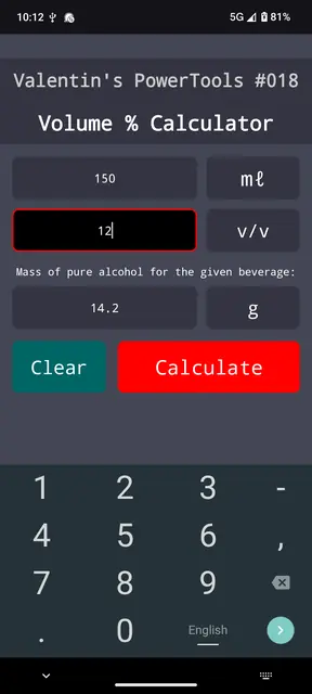 Screenshot 1 von Valentin's PowerTools #018 - Volume Percent Calcul