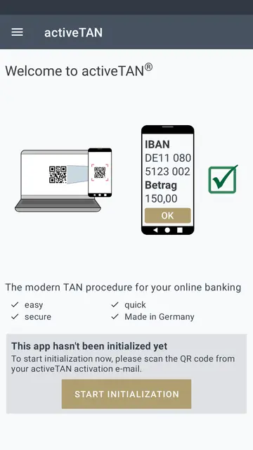 Screenshot 1 of Varengold activeTAN