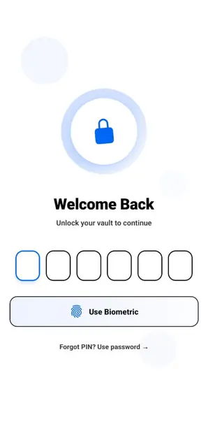 Screenshot 1 of VaultX - Secure Password Manager