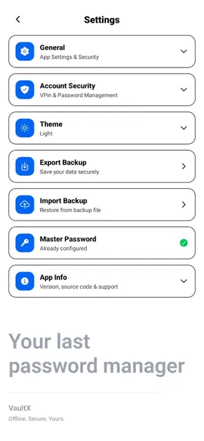 Screenshot 4 of VaultX - Secure Password Manager
