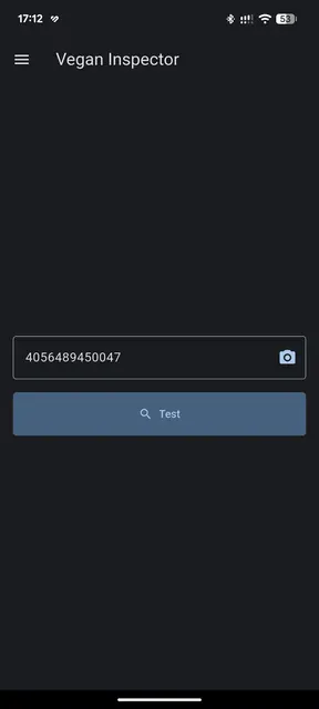 Screenshot 1 of Vegan Inspector