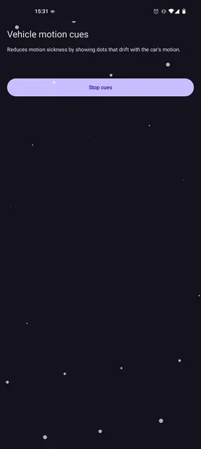 Screenshot 1 of Vehicle Motion Cues