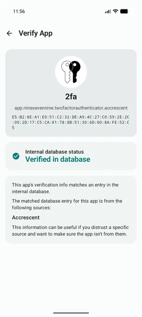 Screenshot 2 von Verified Apps