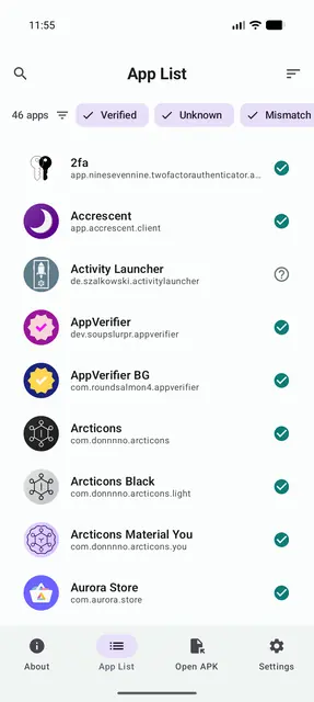 Screenshot 4 von Verified Apps