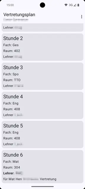 Screenshot 2 von Vertretungsplan.io - free substitution plan App