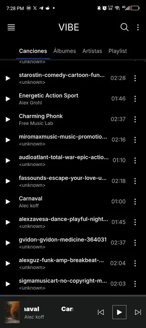 Screenshot 1 of Vibe - Music Player