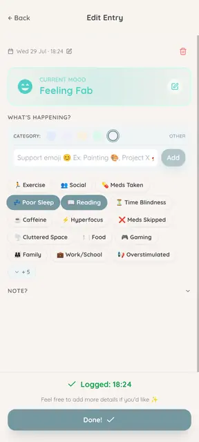 Screenshot 4 von Vibecheck: Private Mood Tracker