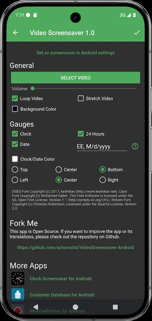 Screenshot 3 von Video Screensaver