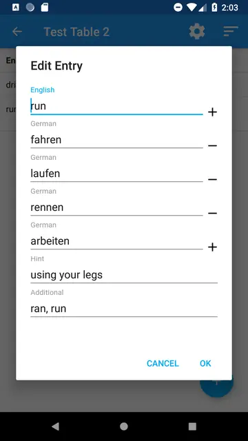Screenshot 3 von VocableTrainer
