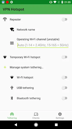 Screenshot 1 of VPN Hotspot