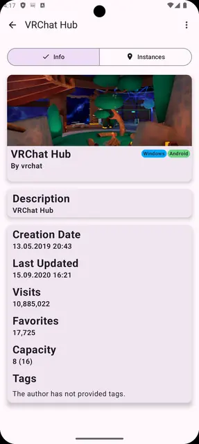 Screenshot 2 of VRChat Android Assistant