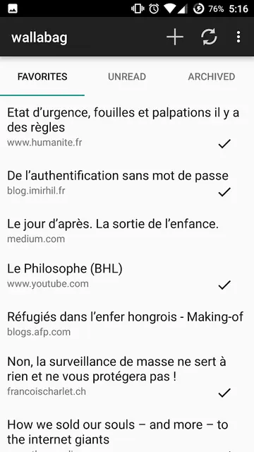 Screenshot 3 of wallabag