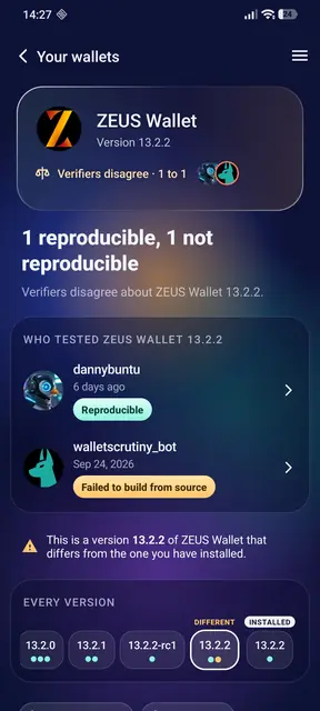 Screenshot 2 von WalletScrutiny