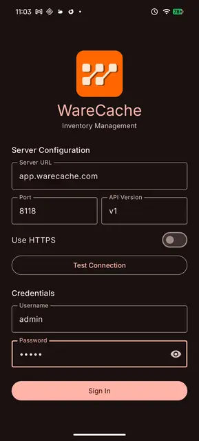 Screenshot 1 of warecache