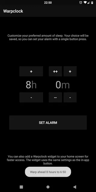 Screenshot 1 of Warpclock