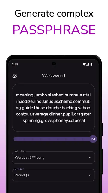Screenshot 2 von Wassword - Wonderful Password Generator