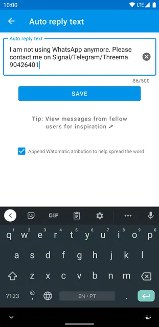 Screenshot 3 of Watomatic - Auto Reply For WhatsApp