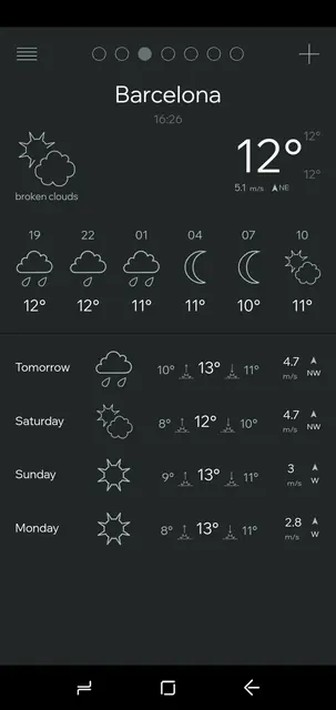 Screenshot 1 von Weather: Cool and Hot