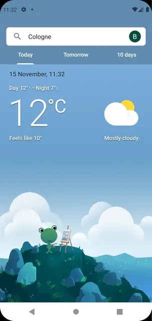 Screenshot 1 von Weather Shortcut
