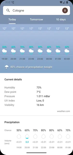 Screenshot 2 von Weather Shortcut