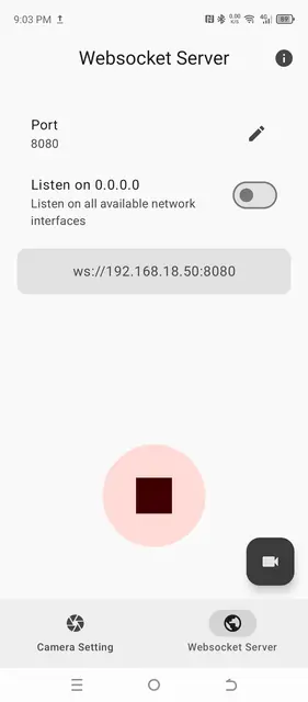 Screenshot 2 of Websocket CAM