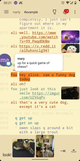 Screenshot 1 of Weechat-Android