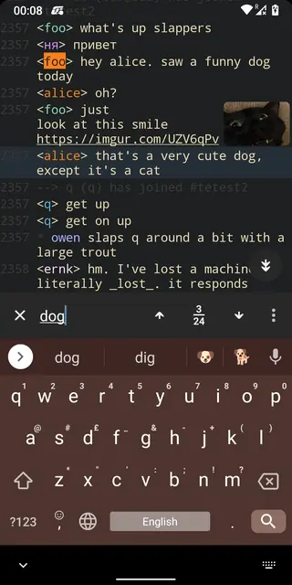 Screenshot 2 of Weechat-Android