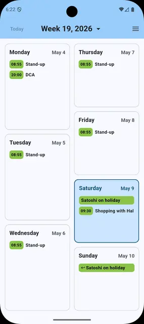Screenshot 1 von Week Calendar