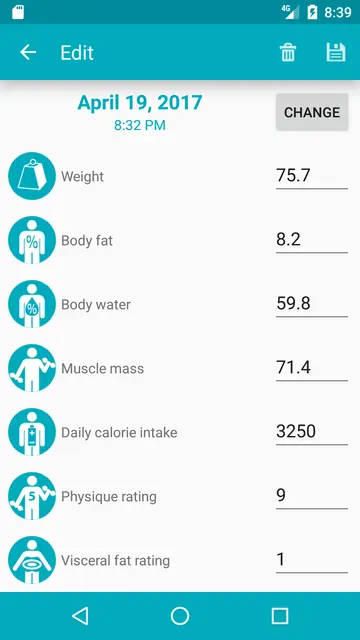 Screenshot 4 von Weight Logger