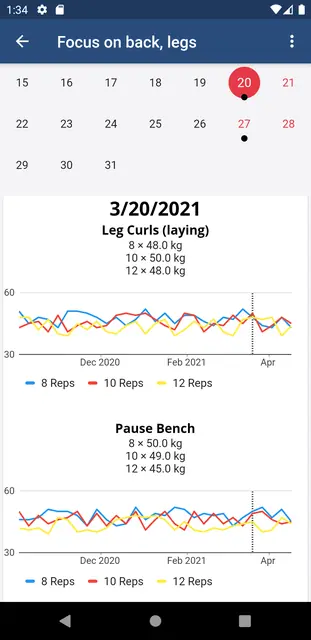 Screenshot 4 von wger Workout Manager