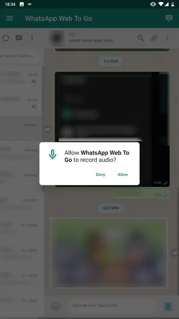 Screenshot 3 of WhatsApp Web To Go - Mobile Client for WhatsApp We
