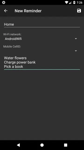 Screenshot 1 von Wi-Fi Reminders