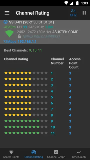 Screenshot 3 von WiFiAnalyzer