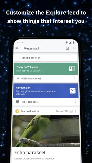 Screenshot 1 von Wikipedia Alpha