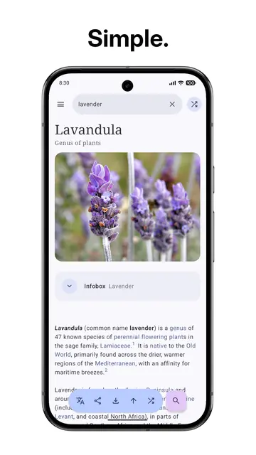 Screenshot 1 of WikiReader