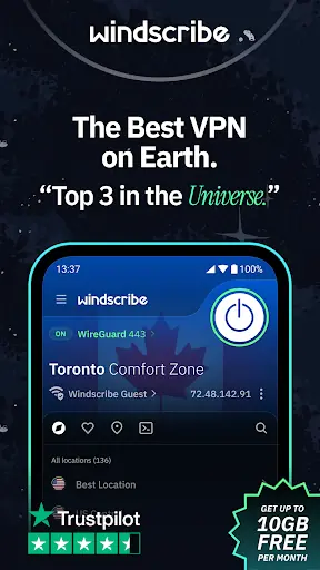 Screenshot 4 of Windscribe
