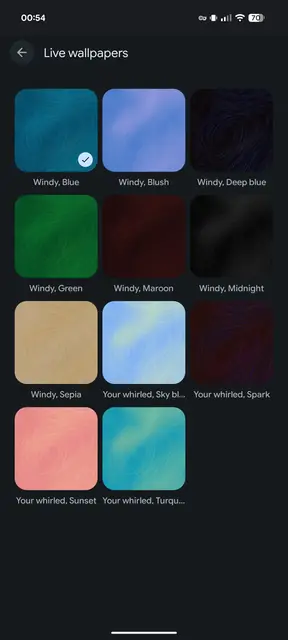 Screenshot 2 of Windy Live Wallpaper