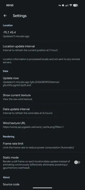 Screenshot 3 of Windy Live Wallpaper