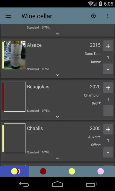 Screenshot 1 of Wine cellar