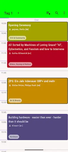 Screenshot 1 von Winterkongress 2026 Schedule