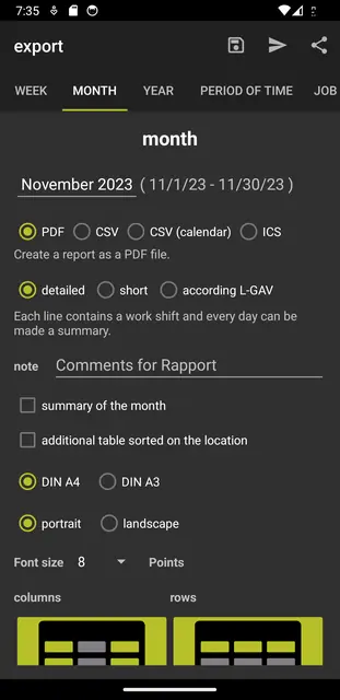 Screenshot 3 von Working Time Account