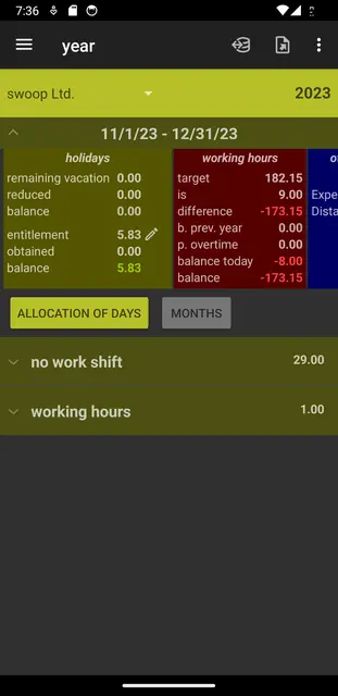 Screenshot 4 von Working Time Account