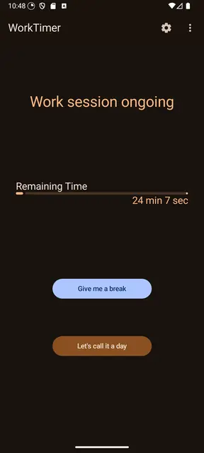 Screenshot 2 of WorkTimer