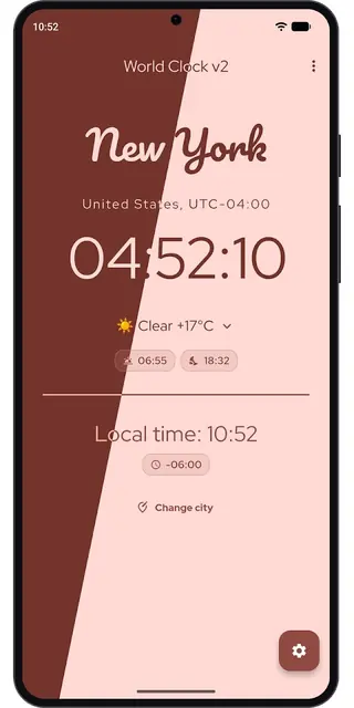 Screenshot 1 von World Clock v2
