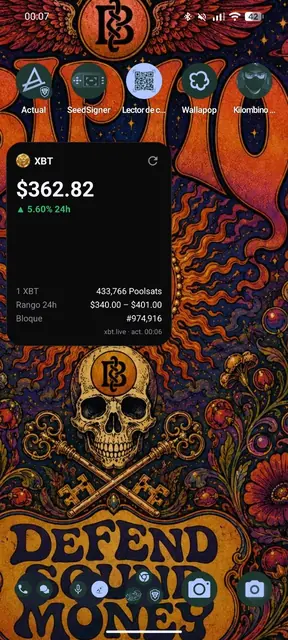 Screenshot 1 of XBT Widget