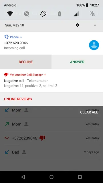 Screenshot 4 von Yet Another Call Blocker