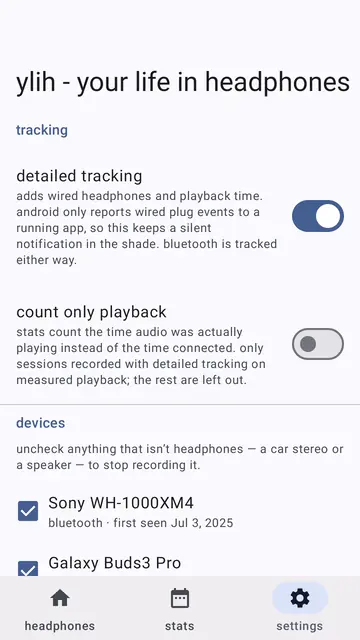 Screenshot 4 von ylih - your life in headphones