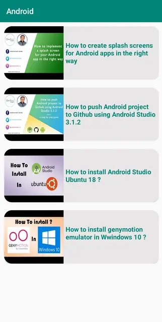 Screenshot 2 of Youtube Video Listing App (By The Creative Team)