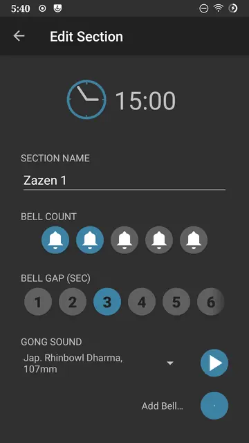 Screenshot 4 of Zazen Meditation Timer
